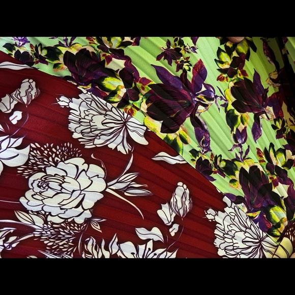 anthropologie delfi collective carlyn pleated midi skirt xs nwt - Picture 4 of 7